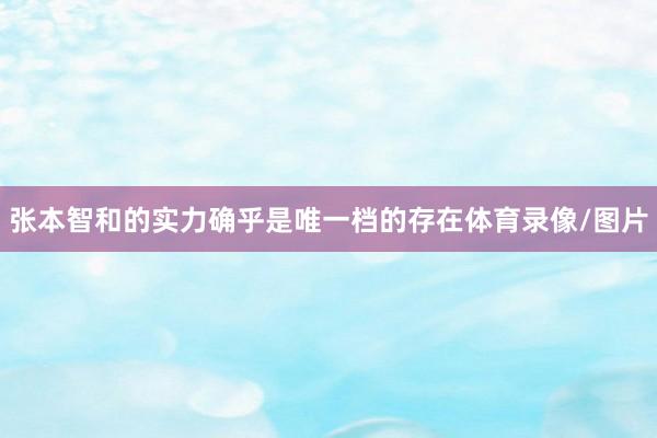 张本智和的实力确乎是唯一档的存在体育录像/图片