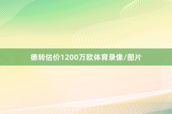 德转估价1200万欧体育录像/图片