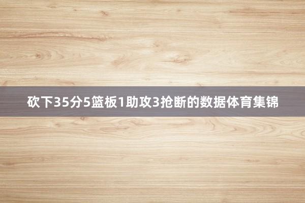 砍下35分5篮板1助攻3抢断的数据体育集锦